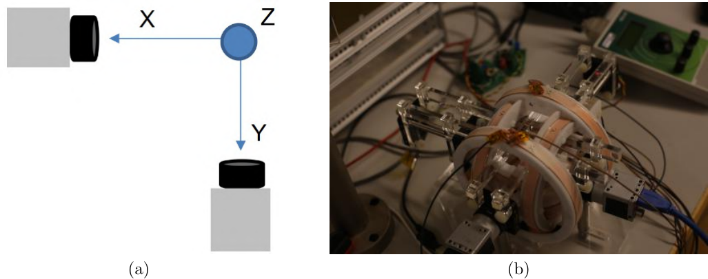 Stereo holographic diffraction setup and tracked microrobot trajectories